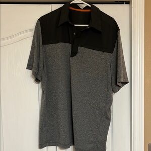 Men's 5.11 Two-Tone Polo Shirt - Black and Gray Sz XL